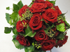 Blumenstrauss,Rote Rosen,natürlich gebunden