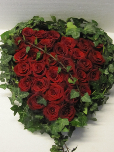 Blumenherz,Herz,"Rosen",32-35cm,wählbar mit Rosen in rot,weiss,rosa,gelb,apricot,pink oder mehrfarbig